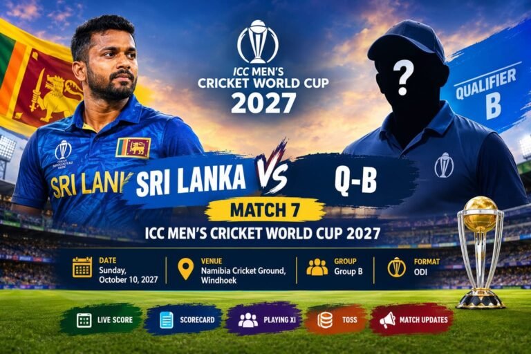 World Cup 2027 Sri Lanka vs Q-B Playing XI